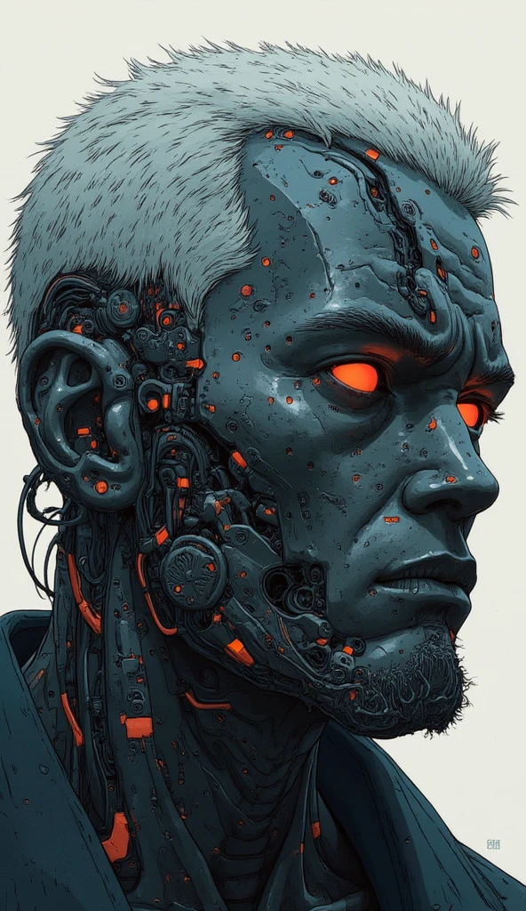 DonM34r7h3l3XL male monk,  retirement age angular, sub-saharan african, light brown eyes, downturned ears,    defined cheeks, broad forehead,   , sandy blonde undercut hair, laugh, robotic precision, character strikes a precise, mechanical pose, with rigidly angled limbs and straight posture,  wearing solar-powered luminescent silk stealth camouflage leggings,  augmented leather biker jacket,   gravity-defying cufflinks , ar interaction, character gestures with one hand in front of them, as if manipulating augmented reality objects, biohacking and gene editing facility,  asphalt shingles roof,gabbro stone,polycarbonate panels,vr architectural design visualization, solar-powered lights, motion sensor lights, corporate cyberpunk,score_9, score_8_up, score_7_up, score_6_up, score_5_up, rating_safe   <lora:DonM34r7h3l3XL-pony:0.9>