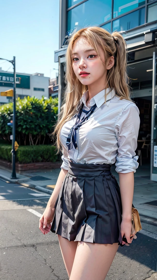 (((masterpiece))),(((High resolution)))、(((8k)))、(((Perfect Face)))、(((The Beauty of Japan)))、20-year-old、(((Beautiful Face))), (((Business shirts、tie、Business Pants))), Top quality eyes, Detailed Texture, Looking at the camera, big , ((High resolutionの顔)), ((Braid))