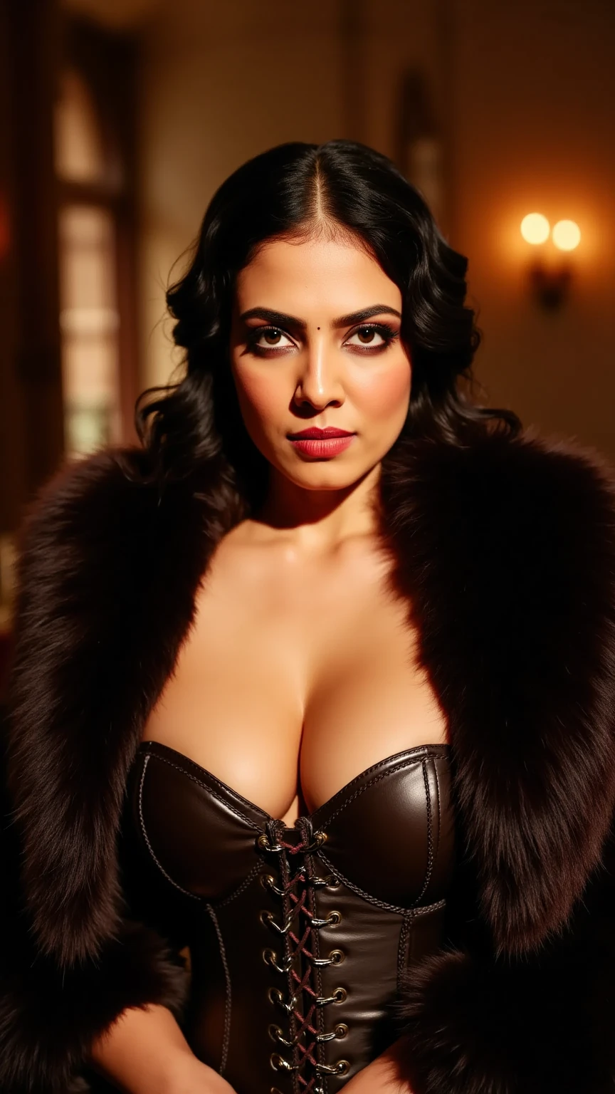 49 yo mature MILF Aishwarya Rai Bachchan, bare naked   body, as sex slave, thigh high boots, chained on neck to a pole, athletic curvaceous milf body, kneeling in busy market, hourglass milf figure, perfect breasts, seductive expression on her face, winking and teasing photographer, soft volumetric lights, intricate details, (ArtStation:1.2)