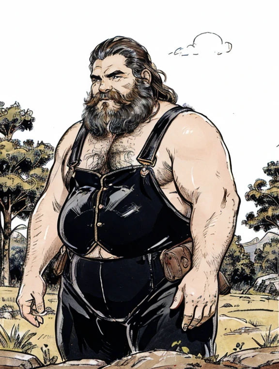 masterpiece,top-quality,((character sheets,Same character,gauges,Lateral face,soles)),environment change scene,Pose too,Hairstyle Fax,Pose Jitai,Chartaran Betarola,(simple background、white backgrounid:1.3),illustratio,1 male human,Uncle,Fat Man,Metabo,I have a big stomach,Face is large,Stubble,Lots of body hair,Chest hair,A dark-haired,Less hair on the top of the head,Hair is thick,wears glasses,Sharp eyes,thick eyebrow,Upper body naked,White loincloth,multi view