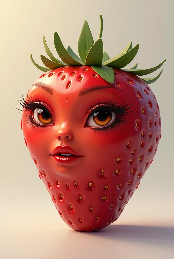 Strawberry alien with strawberry texture jumpsuits , giga_busty