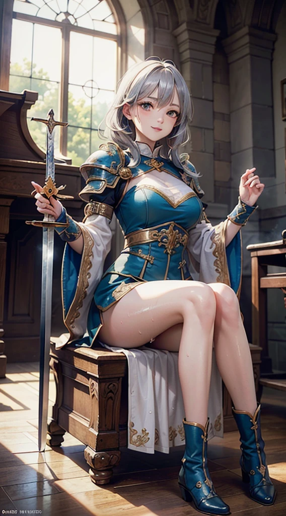 Top quality. Illustration. Girl. A world of swords and sorcery. Underwear. Pubic hair. Spreading legs. --auto --s2