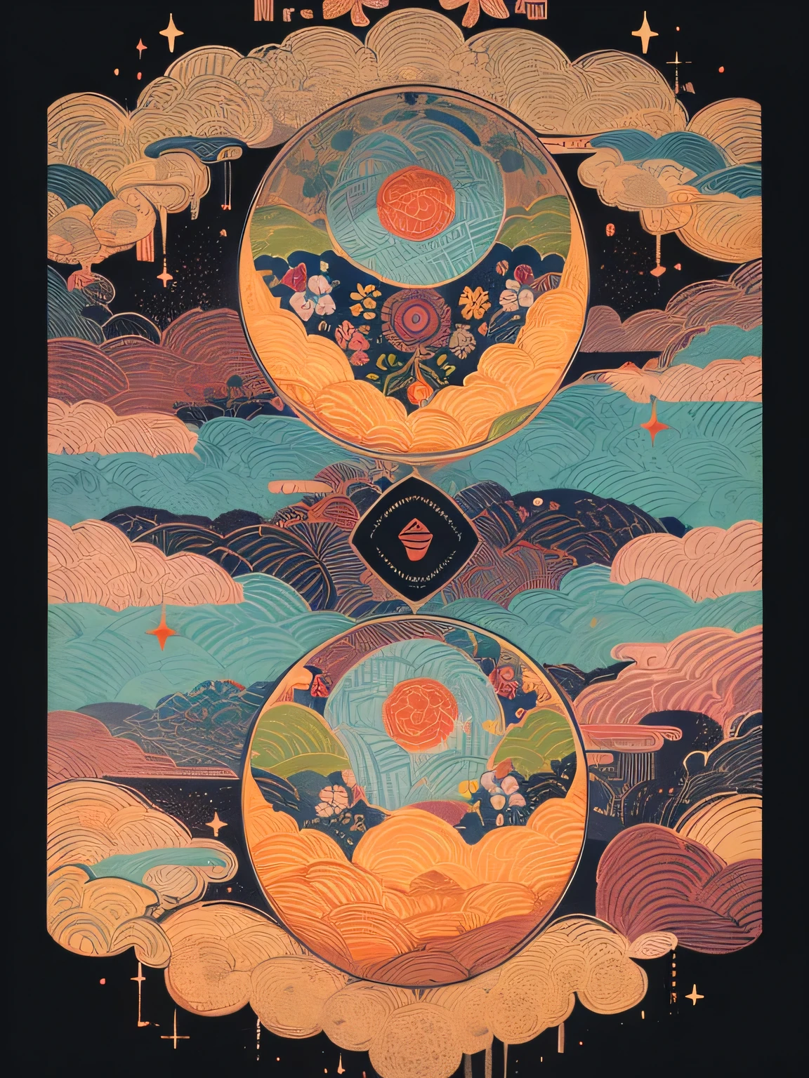 cloudy mandala by hiroshi nagai