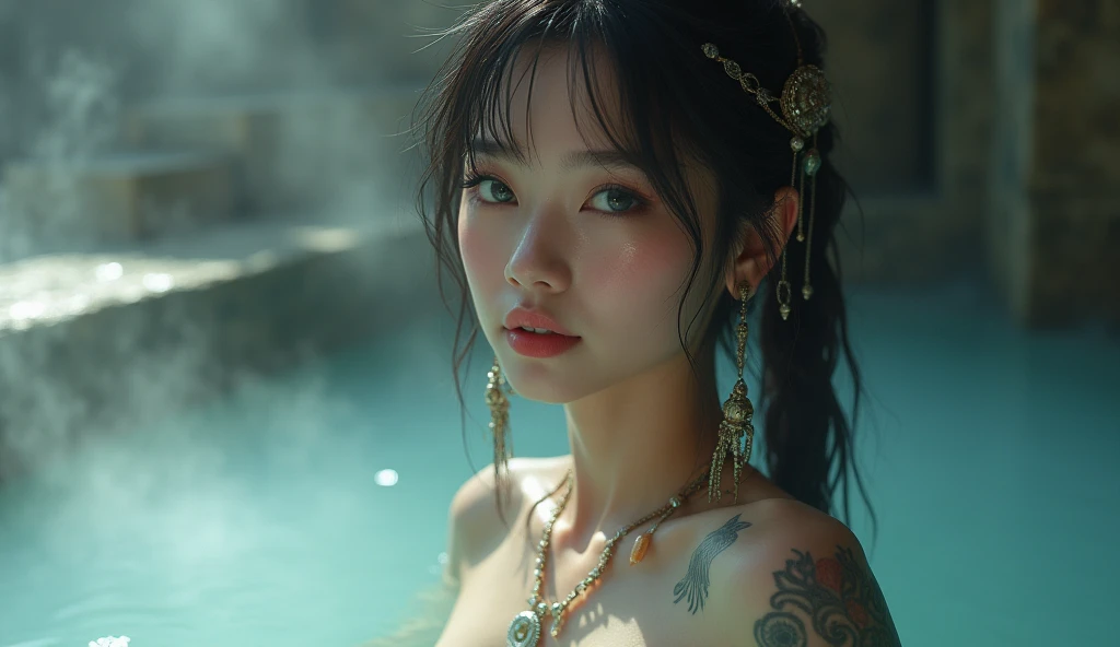 (masterpiece), best quality, expressive eyes, perfect face, 1 sexy girl in forest dress, flowers, leaves, Mandala, fractal, Sleeping Beauty, full body Bella🦋, beautiful sleeping girl, room with mirror, girl sleeping in the bed and sheets, old clock and lamp on the table, full body, black hair, transparent clothes, sexy legs, view of pubic hair, 1 sexy girl in transparent forest clothes, exposed breasts, open transparent t-shirt, tattoos of mandalas and flowers , best quality, masterpiece, illustration, very delicate and beautiful, very detailed, CG, unity, 8k wallpaper, ridiculous, huge file size, very wide lens, soft light, slight smile, view of the man's exposed breasts pubic hair, mandala and flower tattoos, Best quality, Full body, Nude summer, Full tattoo, (Masterpiece, Top quality, Best quality, Official art, Beautiful and aesthetic: 1.2), (1 flower), Full body, Extremely detailed, (Fractal art: 1.3), colored, more detailed, "Best quality", "Masterpiece, Sakimichan style art, black hair fused with platinum and gold, naked girl, beautiful visible pubic area, pink breasts, small breasts at the view, water pond in the garden, old floating clock, lamp, lantern, skin wet with water, floating bed in the pond, beautiful girl lying on the bed, fantasy, view from above, floating bed in the pond, temple interior flooded, night light, full moon, deep fantasy dream, clothes melted in pond water, black hair with gold and platinum reflections, pink weights, toes submerged in water,