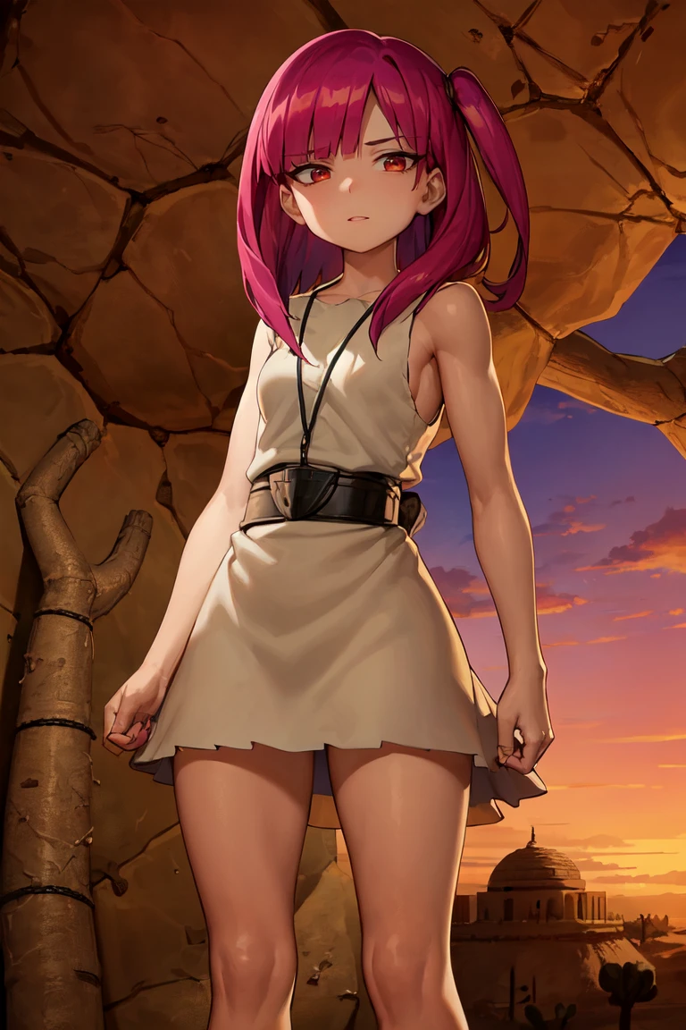score_9, score_8_up, score_7_up, source_anime, rating_safe, intricate details, (3d:0.4), , depth of field, 1girl, solo, <lora:meredy_fairy_tail_pony:0.92>, meredy_fairy_tail, pink hair, pink eyes, long hair, ponytail, from afar, full body, jungle, dawn, leaning forward, nervous, , <lora:sdxl_lightning_8step_lora:1>