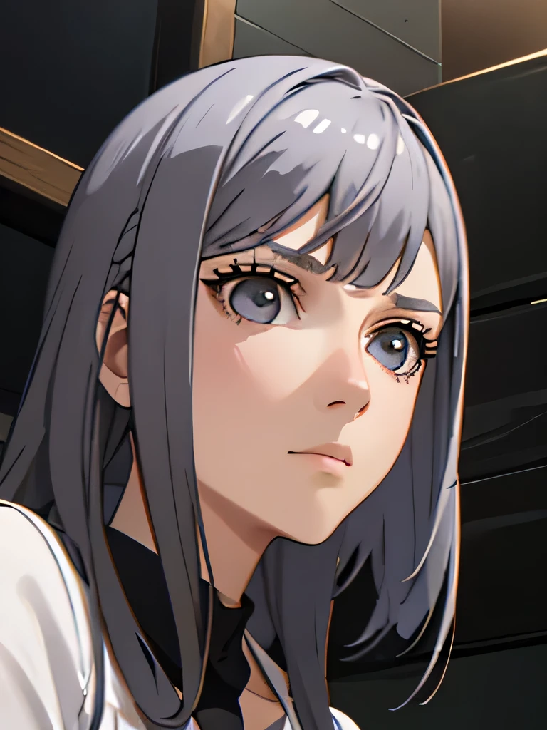 Woman , indonesian , beautiful, gray hair , long hair , brave , great curiosity