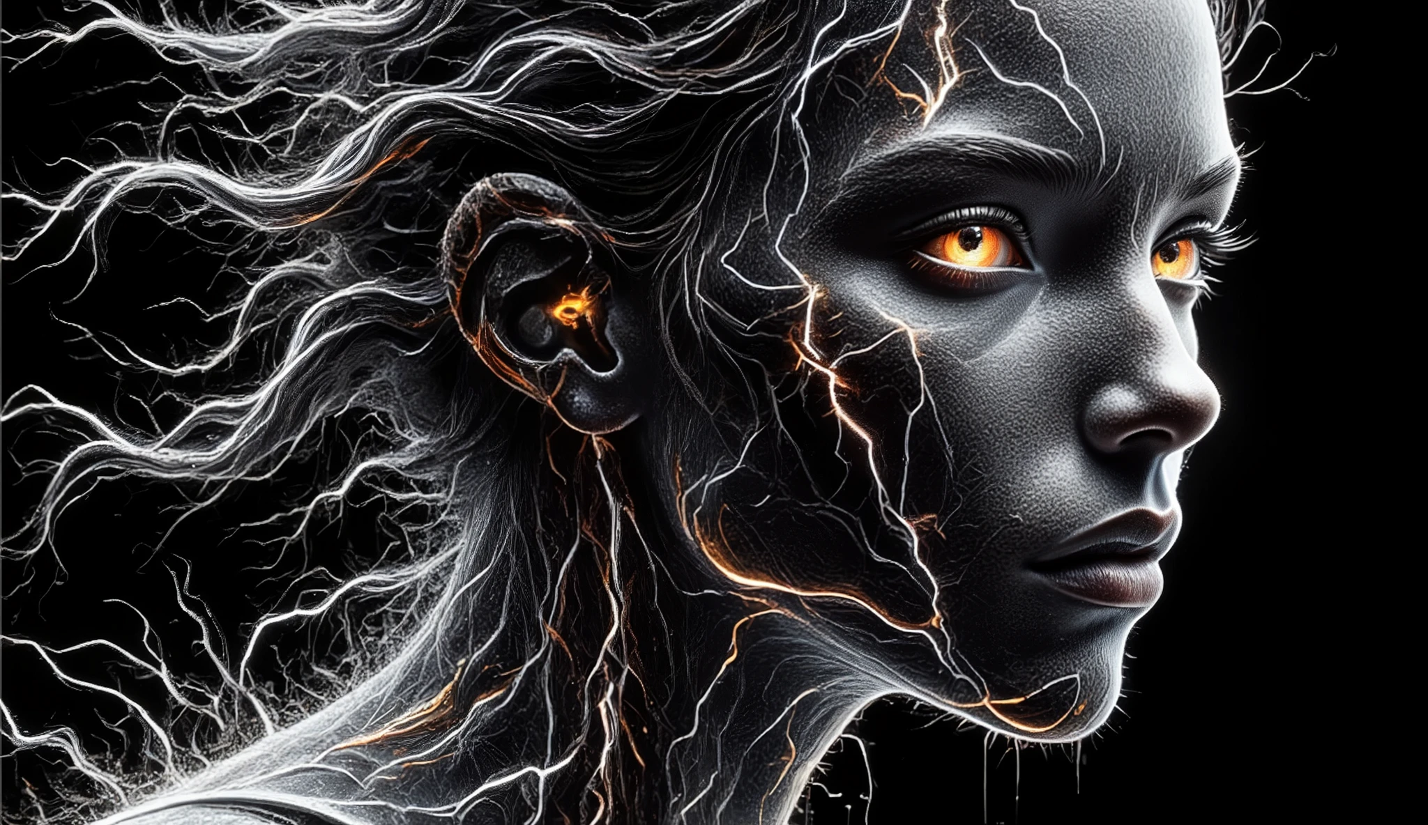(masterpiece:1.2,Exceptional Quality,mirror-like,Cinematic Experience,photorealistic :2.0,RAW Photos:2.0,Super detailed),8k,wallpaper,,(Holographic representation:2.0),(Hard Edge:2.0),(Beautiful woman:2.0),Female Cyborg,(Female Cyborg design:2.0),(Draw the front and back views:2.0),(Avant-garde design:2.0),(Drawing detailed blueprints:2.0),(Numerous notes about the settings:2.0),(Beautiful Face,Beautiful Eyes,Beautiful Hair)