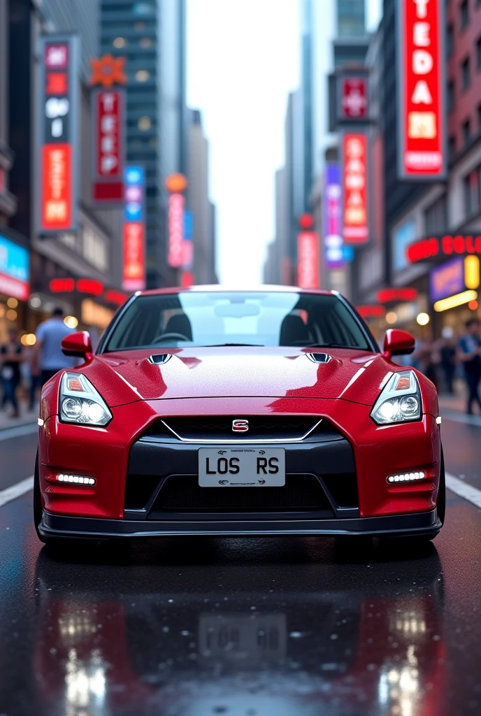As a Nissan Skyline that says LOS RS on the license plate