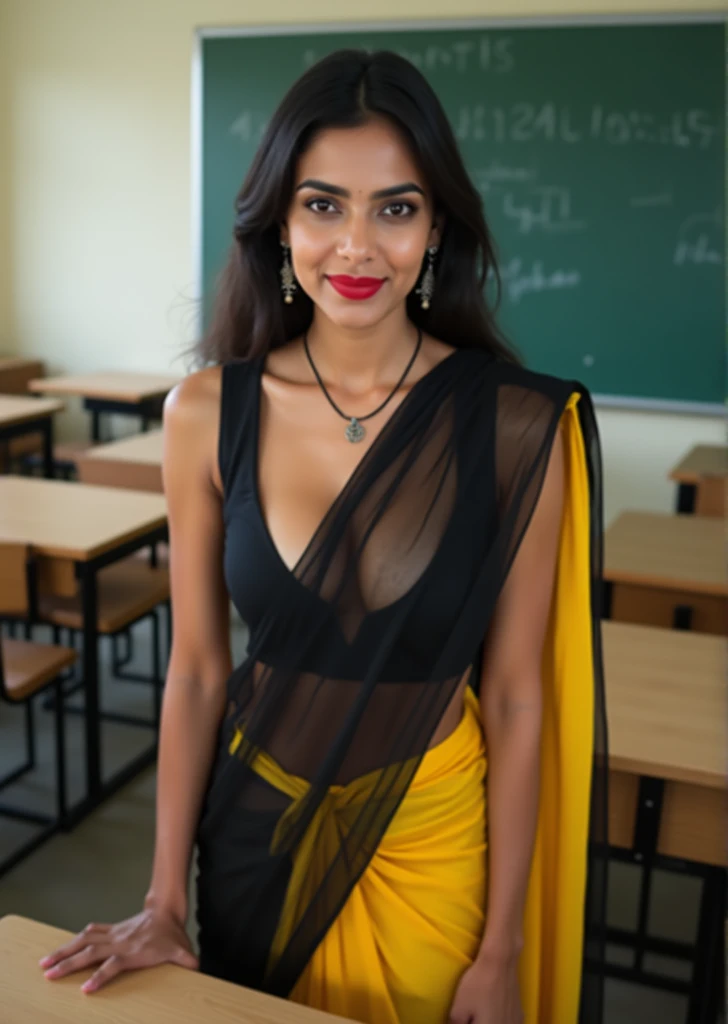 Indian hot sexy teacher red lipstick very angry face wearing glasses very very wet body in class almost naked 