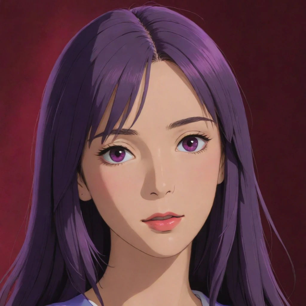 (high resolution,detailed, raw photo,Very realistic,8k),(Masterpiece: 1.3),((high resolution,detailed, raw photo,Very realistic,8k),(Misato Katsuragi),(highly detailed symmetrical attractive face),(purple hair,detailed hair),(seductive smile),(looking at the camera),(brown eyes,detailed eyes),(high detailed skin, skin pores),(seductive pose)