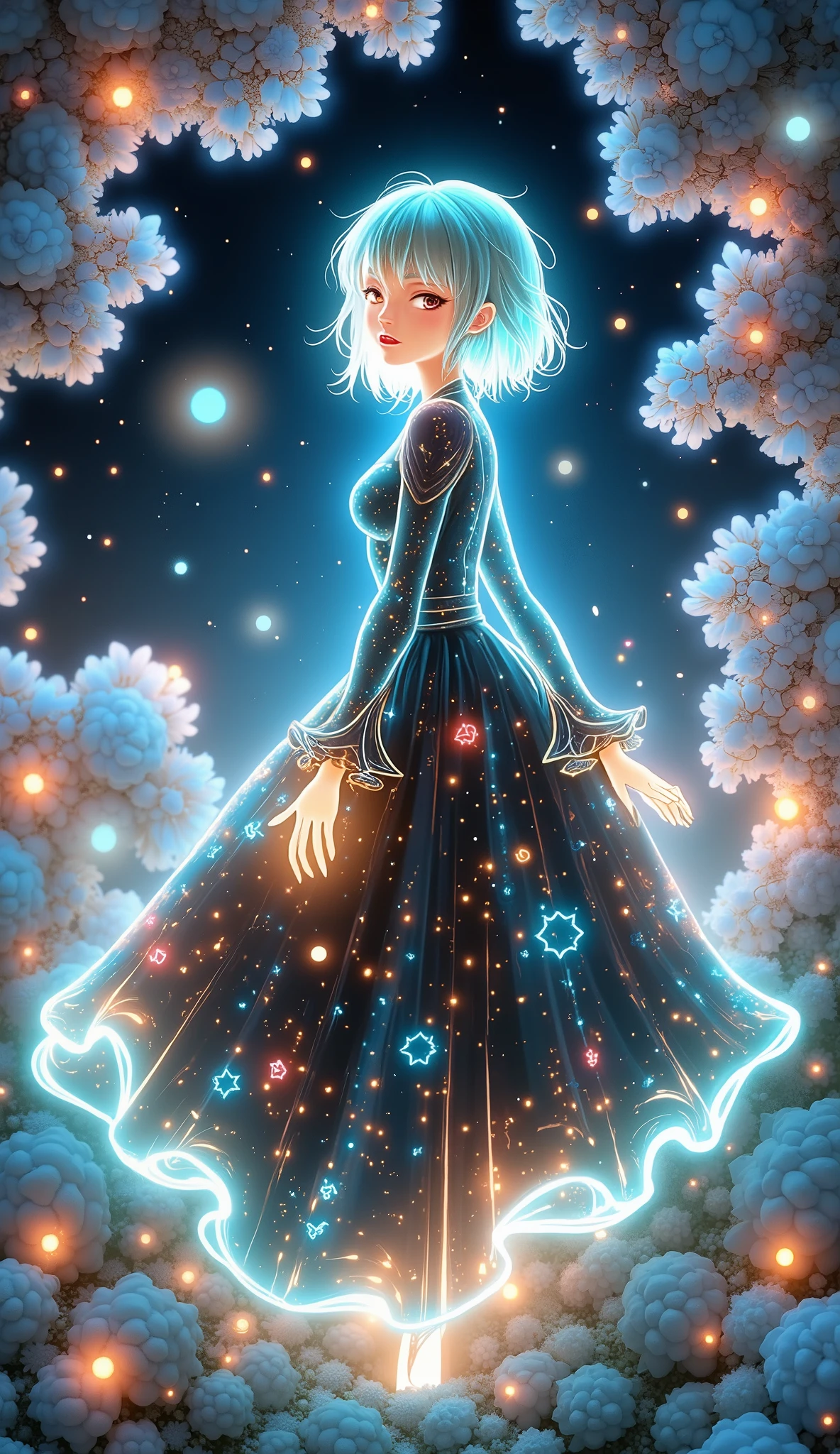 Convert everything to transparent illumination art, glow line art, super clean, ultimate clear, soft sharpness, fully transparent glow, with transparency applied to everything