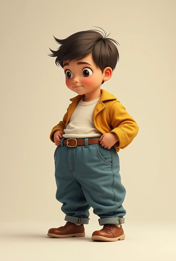 A smart boy with pant and slyle shirt beautiful hair style