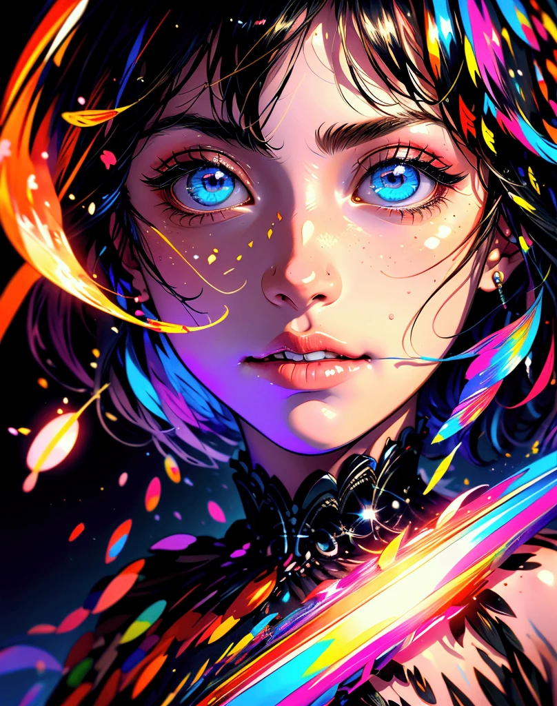 abstract beauty, centered, looking at the camera, approaching perfection, dynamic, moonlight, highly detailed, digital painting, artstation, concept art, smooth, sharp focus, illustration, art by Carne Griffiths and Wadim Kashin --auto