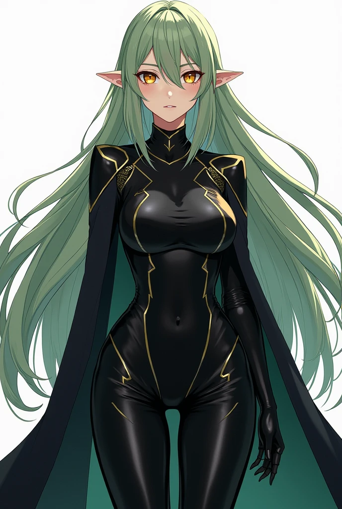 1girl, solo, long hair, water, yellow eyes, green hair, colored skin, medium breasts, floating hair, blackSkin <lora:blackSkinV1:1>,, detailed, illustration, trending artstation, digital painting,symmetric,atmospheric lighting