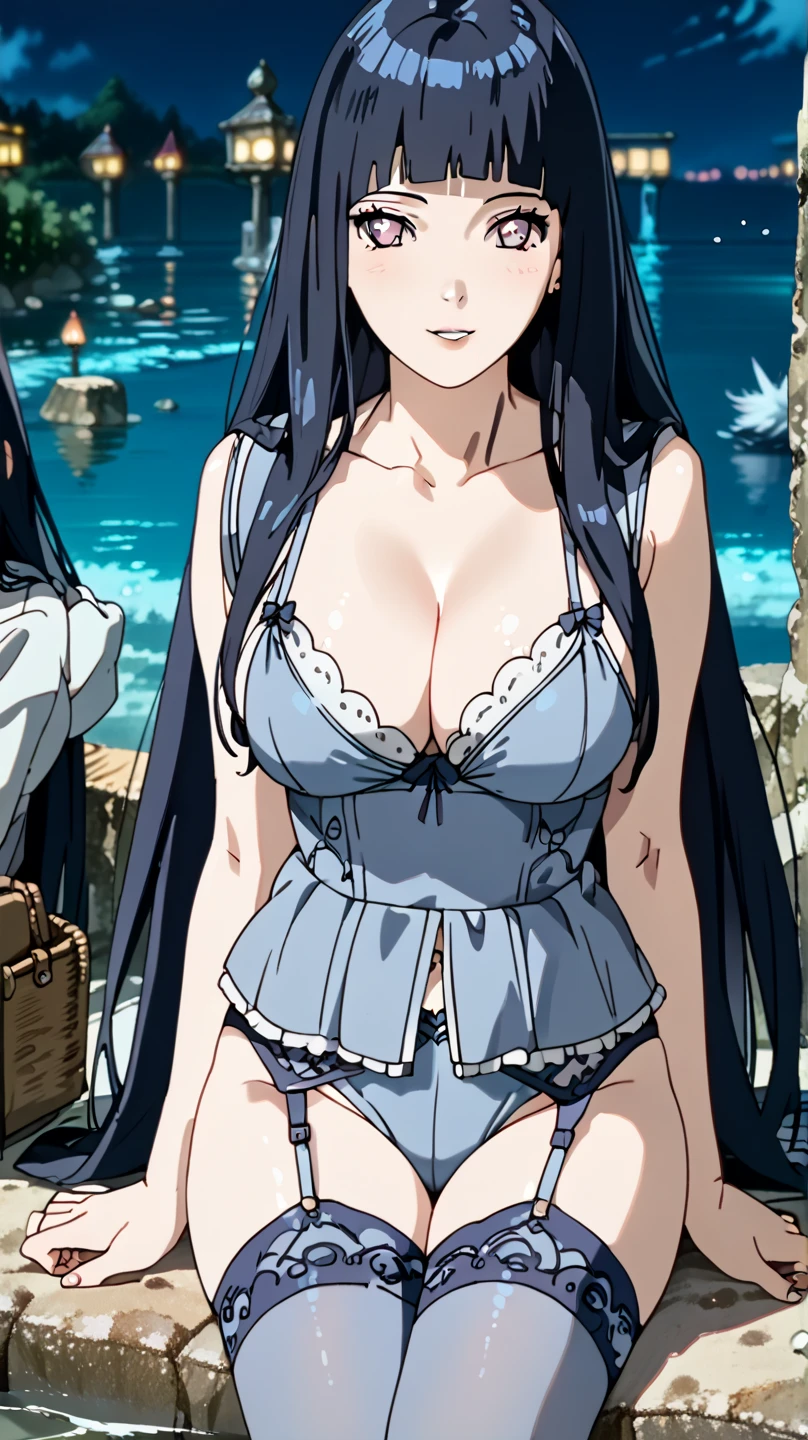 and,1 girl, 一with people, portrait, (big breasts), No expression, long hair, Ahoge, ((Clothes_black bikini,))stylish pose, full body, perfect quality, good quality, masterpiece, HDR, UHD,looking at the viewer, in the center of the image,stand up,１with people, NSFW