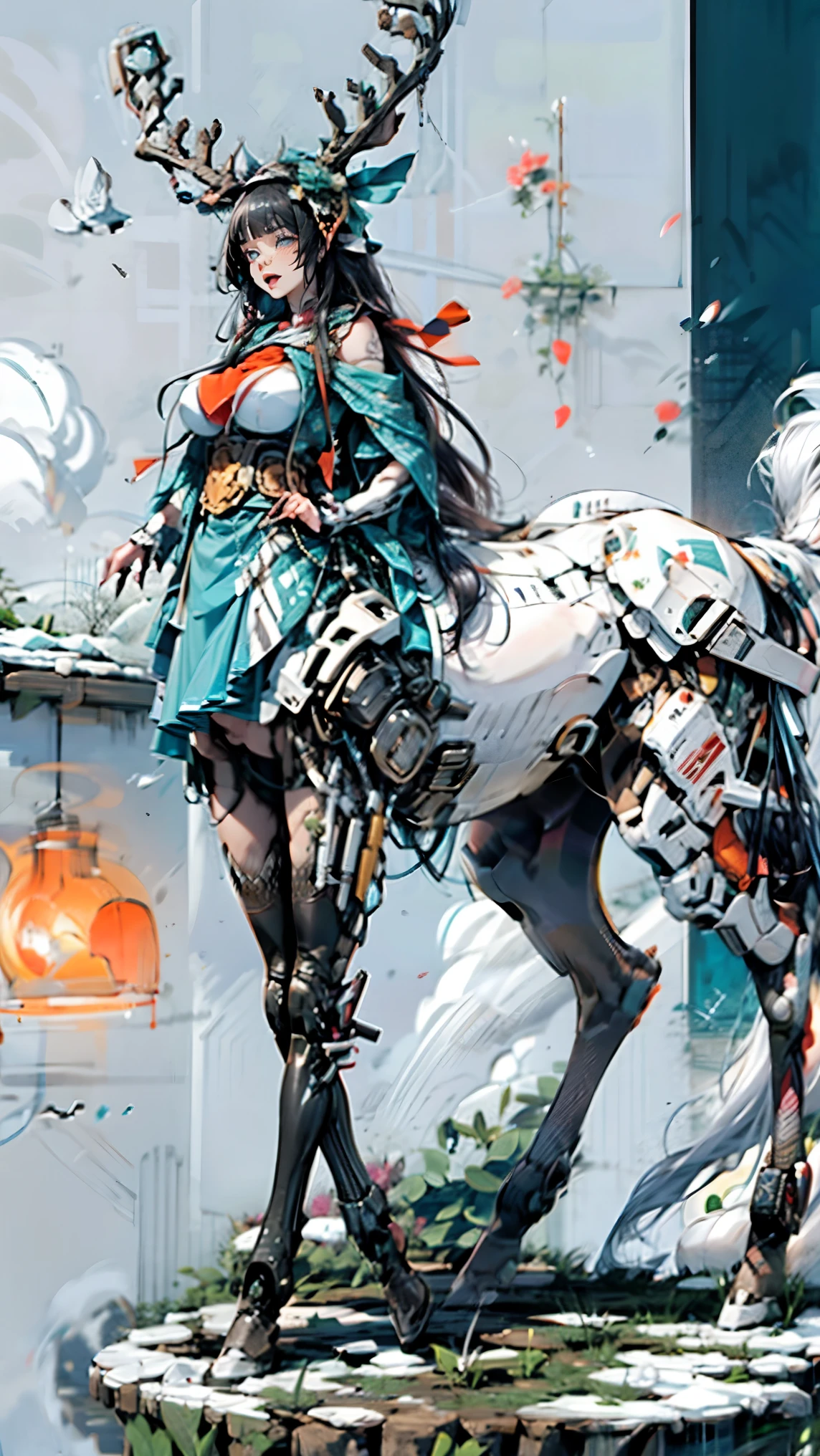 Create a beautiful cinema-grade promotional illustration with a gorgeous Hollywood master design ,(以几何图形饱和式分布海量的 surrealism 素材在超级景深的画面当中:1.5),Multi-layer zoom ,Integrated 光线变化, capture the character's face from an ingenious angle ,( cybermecha centaur 、Metaphor 、 includes the Middle and Western A supercostume that combines a variety of classical and trendy clothing :1.6),Invisibly code the review area with exquisite ornaments and lighting effects, world-class rendering , super detailed ,Super complex, Super Detailed , details are true ,Super-sharp , super high quality output, bright color , beautiful ancient god Siren 。{( is based on classical aestheticism :1.8), super skill fighting moves , using commercial giant makeup props ,What brings together a team of (grace、pride:1.2) team up,Including (人马合一的Cyber机甲半人马,Centaur,Centaur:1.8)、 cat maiden (, the charming ancient god Siren the Mermaid Princess )、 and a half human and half cat ( butler with a )、, and ( high-energy phoenix girl ),; and (Fairy)、以及粉红的恶魔tail巴的(Succubus)etc.( More than five beast girl Frey :1.5), their (, a streamlined shape with slender lines :1.5),And (Integrated 、 Perfect Blend 、 precise connection 、 seamless nesting 、, and the magical {x} Magical Ancient God Siren Mermaid Princess {x} Gorgeous sexual characteristics {x} line incorporated into mythology, legends, and monster characteristics corner、tail、Tentacles、Wings、Feather、scale、nail、hoof、Anti-Joint 、Arthropod、fur、Chitin 、Pattern、Tattoo、 Gorgeous decoration and other external features {x } Mythical Legends Monster Character Corner :2), superheroes with (Beauty:1.5)、Tear mole、( compression of gravity, a large bag with an oversized curve, full, super huge jelly chest:1.6)、 Shoulders 、Vacuum belly、 rough、 ultra-long hips and legs 、 long body ,Standardized ergonomics 、 Physiological Perfection、 Medical Beauty Skin 、 Mysterious and fragrant organs 、生化Cyber战斗机翼}。 The scene includes :( Cthulhu folklorist 、Battleship、Fighter、Explorer、warrior、Clergy、Ranger、wizard、Super home, etc.)。 a variety of superb martial arts , and add various fantasy elements such as Chinese fantasy and Western fantasy {x} to add various fantasy elements such as Chinese fantasy and Western fantasy, contains supercostume elements from various fields that combine Chinese and Western classics with trendy clothing、 many special gear that combines fantasy and technology ,A blurry supergiant oriental classical celestial body passes outside the atmosphere。 partner combination 、interactive、Innocence、Neon、 multiple color light 、Fire、 ultimate color control 、Fun、 surrealism 、Cyber、Prize-winning entries 、、 inspirational idea 、 Clean Picture 、realism、 settlement screen 、Chinese Comics、AAA Games、The invisible light code passed the 。(The ultimate use of screen space , with lots of creatively designed egg information to metaphor 、Metaphor 、, who looks like a mini flower fairy 、 with an intriguing superior tension :1.6)。
