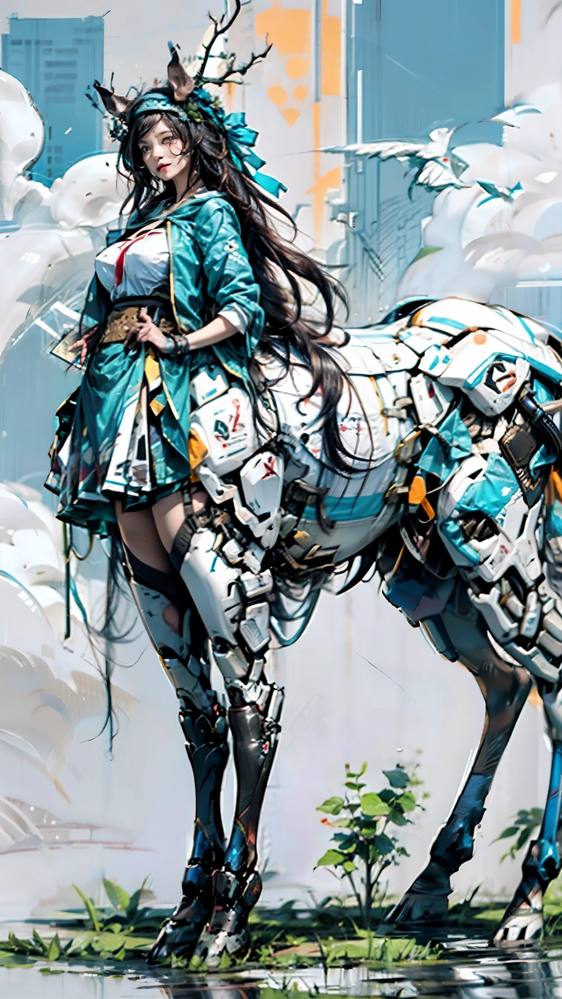Create a beautiful cinema-grade promotional illustration with a gorgeous Hollywood master design ，（以几何图形饱和式分布海量的 surrealism 素材在超级景深的画面当中：1.5），Multi-layer zoom ，Integrated 光线变化， capture the character's face from an ingenious angle ，（ cybermecha centaur 、Metaphor 、 includes the Middle and Western A supercostume that combines a variety of classical and trendy clothing ：1.6），Invisibly code the review area with exquisite ornaments and lighting effects， world-class rendering ， super detailed ，Super complex， Super Detailed ， details are true ，Super-sharp ， super high quality output， bright color ， beautiful ancient god Siren 。{（ is based on classical aestheticism ：1.8）， super skill fighting moves ， using commercial giant makeup props ，What brings together a team of （grace、pride：1.2） team up，Including （人马合一的Cyber机甲半人马，Centaur，Centaur：1.8）、 cat maiden （, the charming ancient god Siren the Mermaid Princess ）、 and a half human and half cat （ butler with a ）、, and （ high-energy phoenix girl ），; and （Fairy）、以及粉红的恶魔tail巴的（Succubus）etc.（ More than five beast girl Frey ：1.5）， their （, a streamlined shape with slender lines ：1.5），And （Integrated 、 Perfect Blend 、 precise connection 、 seamless nesting 、, and the magical {x} Magical Ancient God Siren Mermaid Princess {x} Gorgeous sexual characteristics {x} line incorporated into mythology, legends, and monster characteristics corner、tail、Tentacles、Wings、Feather、scale、nail、hoof、Anti-Joint 、Arthropod、fur、Chitin 、Pattern、Tattoo、 Gorgeous decoration and other external features {x } Mythical Legends Monster Character Corner ：2)， superheroes with （Beauty：1.5）、Tear mole、（ compression of gravity, a large bag with an oversized curve, full, super huge jelly chest：1.6）、 Shoulders 、Vacuum belly、 rough、 ultra-long hips and legs 、 long body ，Standardized ergonomics 、 Physiological Perfection、 Medical Beauty Skin 、 Mysterious and fragrant organs 、生化Cyber战斗机翼}。 The scene includes ：（ Cthulhu folklorist 、Battleship、Fighter、Explorer、warrior、Clergy、Ranger、wizard、Super home, etc.）。 a variety of superb martial arts ， and add various fantasy elements such as Chinese fantasy and Western fantasy {x} to add various fantasy elements such as Chinese fantasy and Western fantasy， contains supercostume elements from various fields that combine Chinese and Western classics with trendy clothing、 many special gear that combines fantasy and technology ，A blurry supergiant oriental classical celestial body passes outside the atmosphere。 partner combination 、interactive、Innocence、Neon、 multiple color light 、Fire、 ultimate color control 、Fun、 surrealism 、Cyber、Prize-winning entries 、、 inspirational idea 、 Clean Picture 、realism、 settlement screen 、Chinese Comics、AAA Games、The invisible light code passed the 。（The ultimate use of screen space ， with lots of creatively designed egg information to metaphor 、Metaphor 、, who looks like a mini flower fairy 、 with an intriguing superior tension ：1.6）。