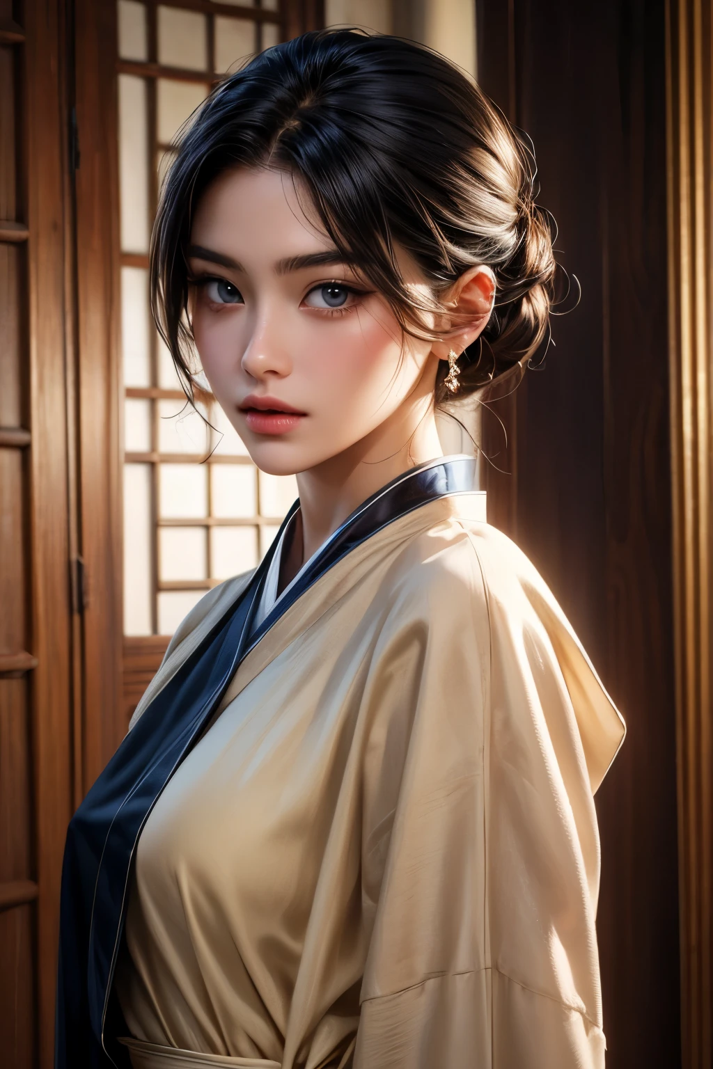 (dark shot:1.4), 80mm, (dark shot:1.4), 80mm, epic realistic, painting of a geisha with european features entering a japanese pine forest, by range murata, a big red sun in the background, stunning, matted, paul gauguin, van gogh, art by greg rutkowski and artgerm, soft cinematic light, adobe lightroom, photolab, hdr, intricate, highly detailed, (depth of field:1.4), (dark shot:1.22), neutral colors, (hdr:1.4), (muted colors:1.4), (intricate), (artstation:1.2), hyperdetailed, dramatic, intricate details, (technicolor:0.9), (rutkowski:0.8), cinematic, detailed, soft light, sharp, exposure blend, medium shot, bokeh, (hdr:1.4), high contrast, (cinematic, teal and orange:0.85), (muted colors, dim colors, soothing tones:1.3), low saturation, (hyperdetailed:1.2), (noir:0.4), soft light, sharp, exposure blend, medium shot, bokeh, (hdr:1.4), high contrast, (cinematic, teal and orange:0.85), (muted colors, dim colors, soothing tones:1.3), low saturation, (hyperdetailed:1.2), (noir:0.4), (intricate details:1.12), hdr, (intricate details, hyperdetailed:1.15)