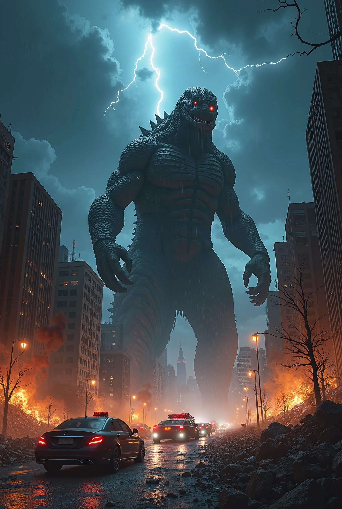 Monster of destruction terrifying appearance 15 km high