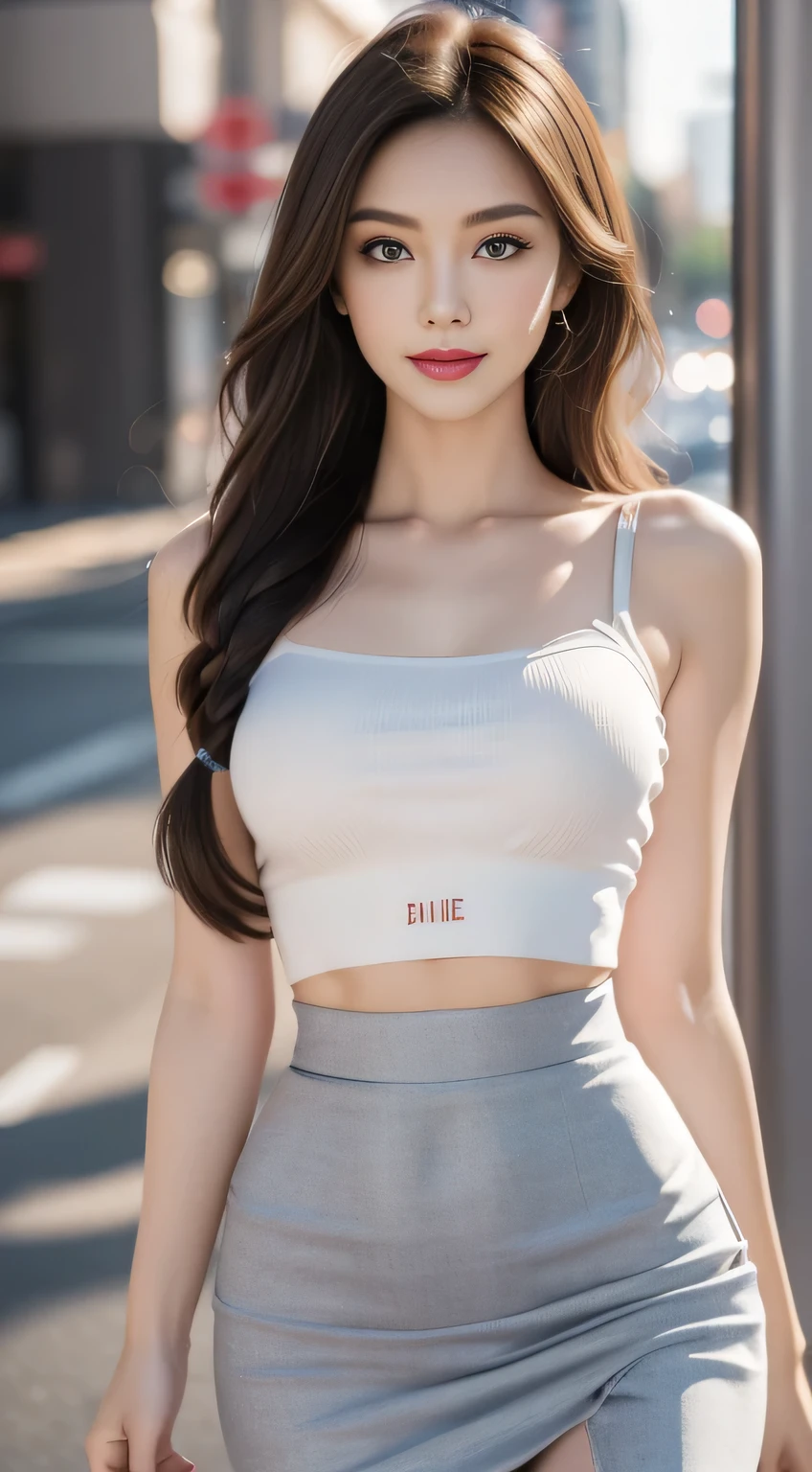 (masterpiece:1.4), (8k, photorealistic, RAW photo, best quality: 1.4), japanese, (1girl), beautiful face, (realistic face:1.4), (black hair, long hair:1.3), beautiful hairstyle, realistic eyes, beautiful detailed eyes, (realistic skin:1.3), beautiful skin, attractive, ultra high res, ultra realistic, highly detailed, golden ratio, (detailed face:1.4), looking at viewer, open white shirt, medium breasts, standing, hand on hip, transparent shirt, (braless:1.4), nipples_out, short jeans, shorts, nsfw, city street,