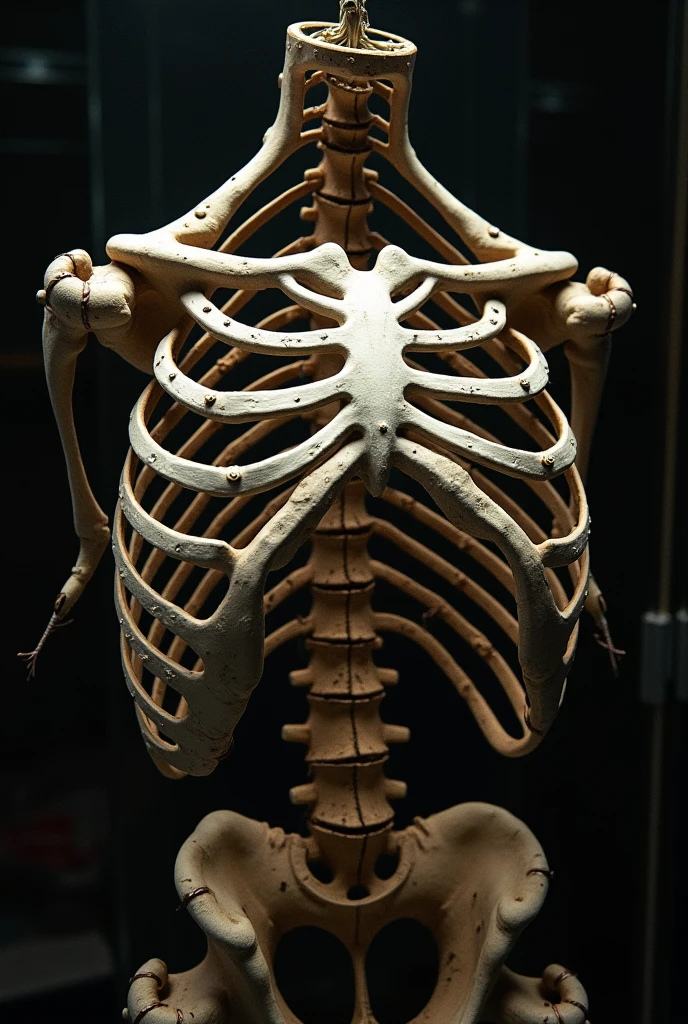 Title: Revealing the Unseen: A Medical Breakthrough in Plastic Pollution Detection

Description:

Delve into the realm of cutting-edge medical technology as we unravel the mysteries hidden within the human body. This high-definition image portrays an X-ray examination of a man's chest in grayscale, typical of X-ray imaging. Every detail is meticulously rendered, from the intricacies of the thoracic cavity to the delicate ribcage, illustrating the body's complex structures.

Yet, this ordinary X-ray reveals an extraordinary finding. Microplastics, the tiny fragments of plastic debris, have been