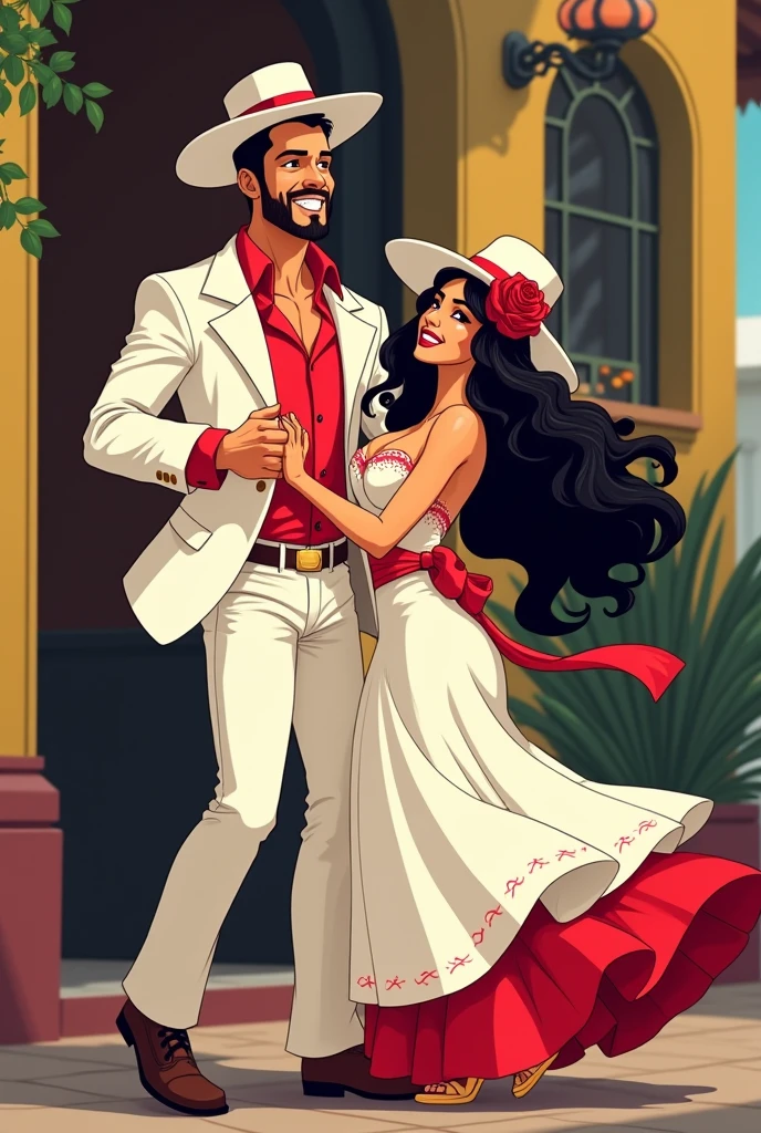 Create an event invitation flyer with Red, black, and grey colors with the following instructions: Title: "Charlie & Roa's Narco Party". Dress code: Narco outfit (pants, chains, jewerly, hats, etc...). Location: La Roca Cabin. When?: October 21. Cover: 35k