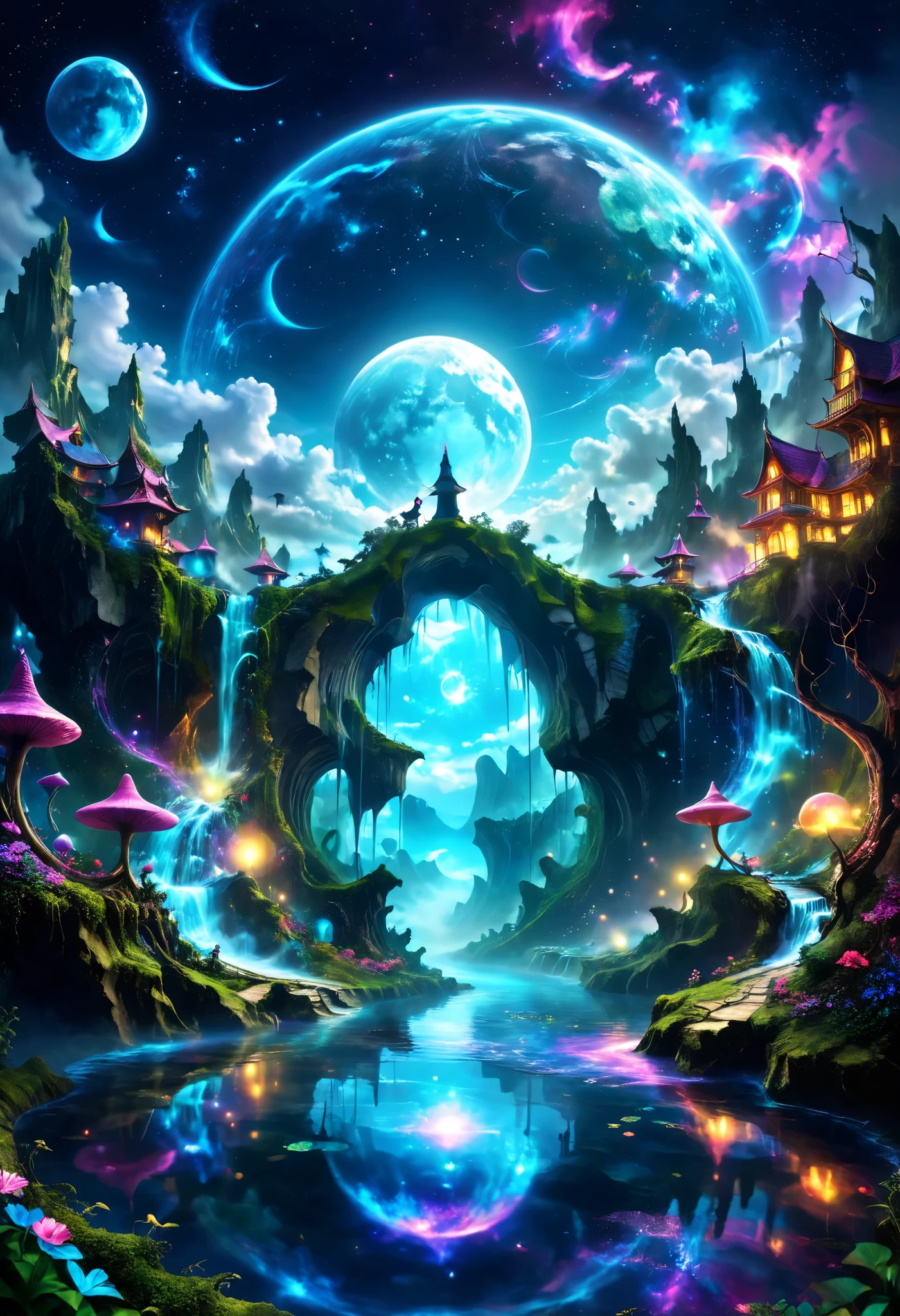 It's a distorted world , it's a taboo existence , it transcends human intelligence , magic breaks natural law, The mind goes beyond the body and faces the abyss , leaving is a magical paradise 。 what lies beyond pleasure and mental destruction 。"Magical Dreamland"
