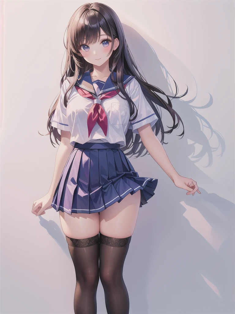 ((Highest quality)), ((masterpiece)), (High resolution), 8K, Best Shadow, The best natural light, Cinematic, High school girl climbing the stairs、15 years old, (Black Hair)、Recall, Shy、Navy Blazer、Navy Check Skirt、(Dark blue socks)、((Rear View))、Angle from directly below the rear, ((View from directly below))、Dark blue socksのクローズアップ、Manga panel layout、Manga style、Manga Design、Station stairs、On the way to school, Skirt fluttering in the wind, Stylish white panties hidden under a skirt, Slender body,Beautiful thighs, Embarrassed expression,((Straight long hair)),(Perfect human hand:1.3),Sweat:1.2,