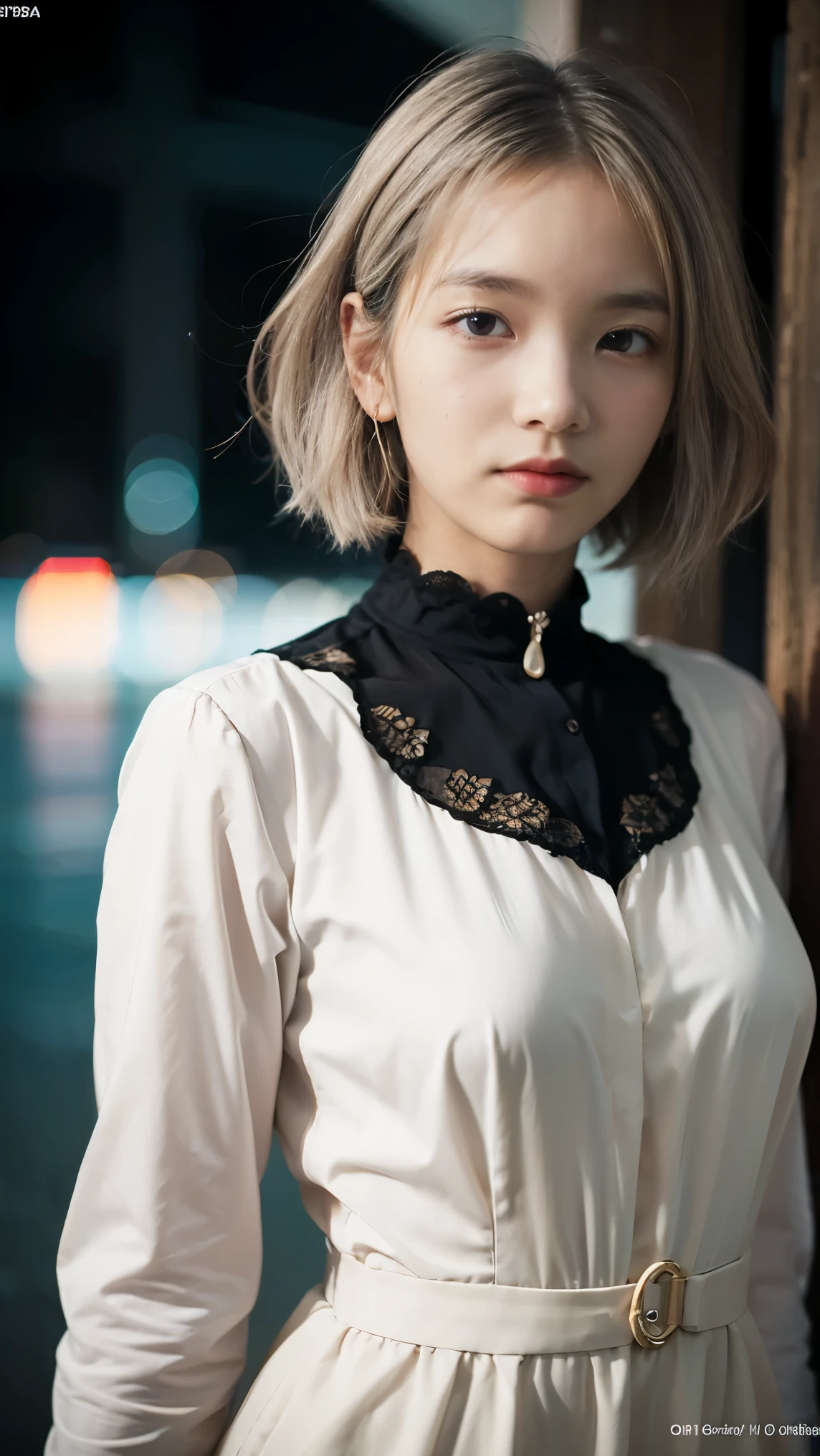 ((((very short))))、earring、collar shirt、、((((blunt bangs)))) ((Short bangs))、trimmed bangs、(((Inside a stylish clothing store)))、(masterpiece、best quality、In 8K、32,000、masterpiece、hmm、incredibly huge 、Super high resolution、impressionism、realistic:1.2)、cowboy shot、sharp focus、Beautiful face with detailed background of face and eyelids、blue sky、glowing skin、sharp eyes、Realistic eyes and beautiful face、blurred background、beautiful 28 year old girl、glowing skin、(((bright and beautiful hair)))、Iris、(((Simple blouse)))、(knee length skirt)、(very little(blanche)You look scary:1.45)、thighs thighs thighs thighs、curve、dynamic pose、powerful configuration、((gloomy expression))、((a look of contempt))、sweating、((blue silver hair color))、lace panties、((source order))、high nose、(small mouth)、skirt torn、((hold on to your skirt))、stockings、Pubic hair visible、clerk、(Wear a name tag)