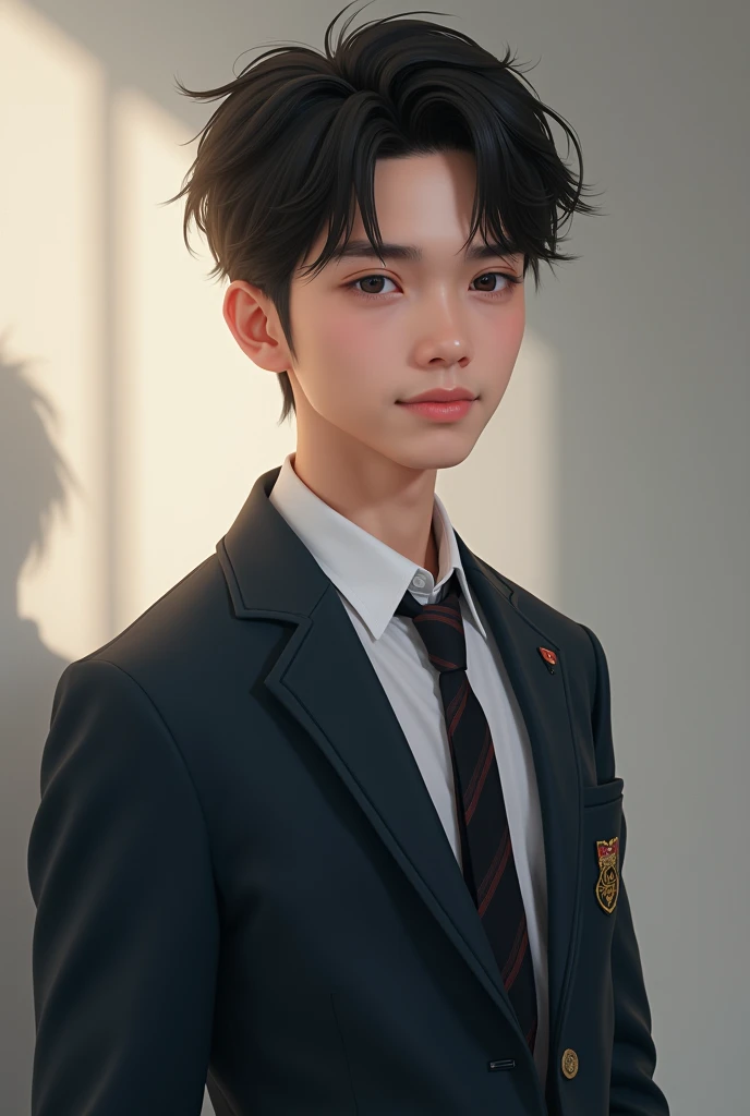a high school boy
