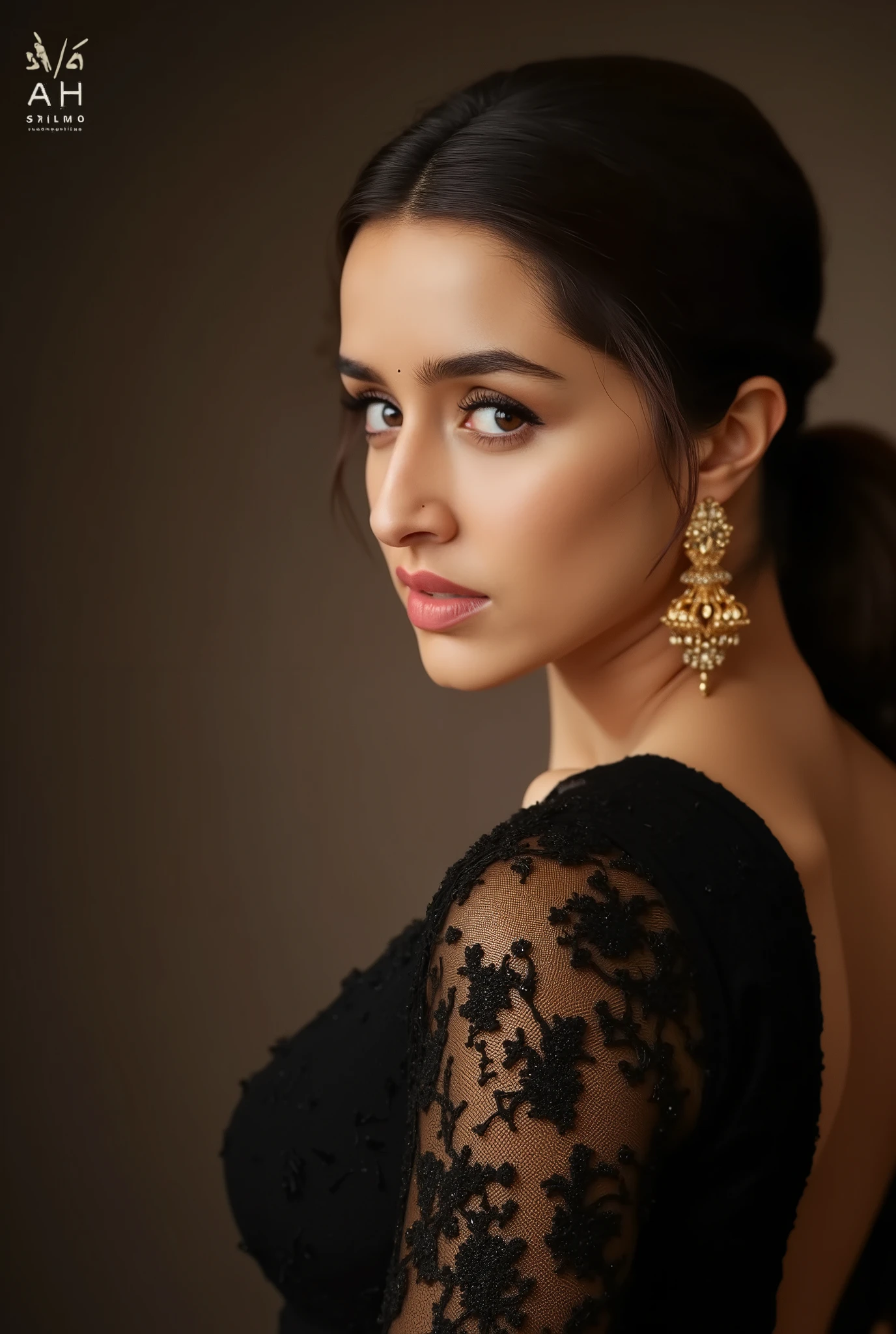 Shraddha kapoor sexy black dress, showing her sexy boobs
