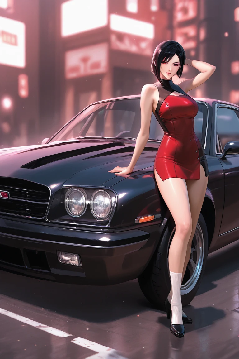 ((best quality)), ((masterpiece)), (detailed), perfect face
Momiji in doa, GTA, game, bikini, Car red taurus, night, snow weather, Black hair long, Sleep on car