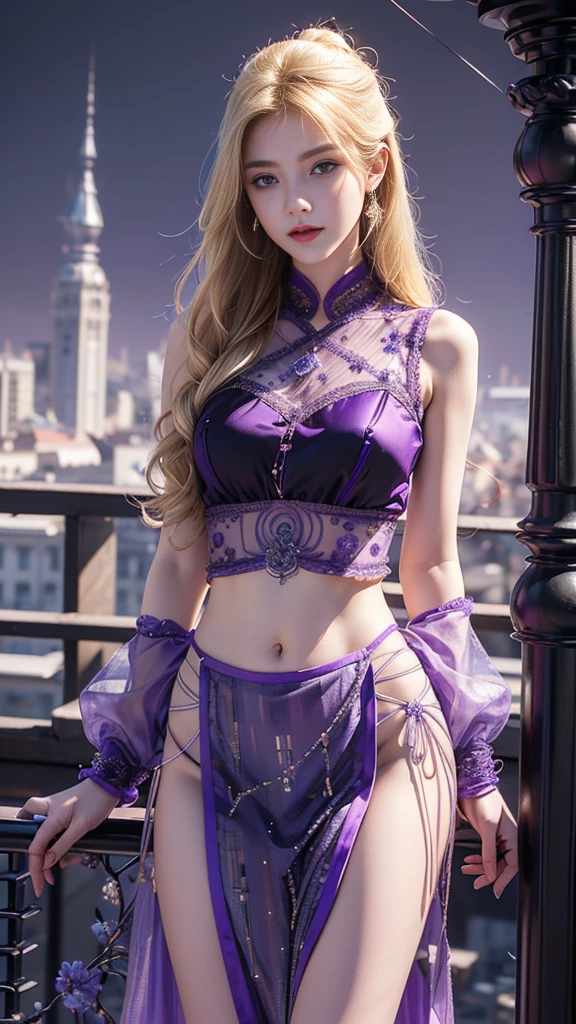 (ultra-realistic realism), (illustratio), (A high resolution), (8K), (The is very detailed), (Best Illustration), (Beautifully detailed eyes), (top-quality), (ultra - detailed), (tmasterpiece), (the wallpaper), (A detailed face), solo, 1 girl in, looking at viewert, finedetail, A detailed face, in the darkness nigth, deep shading, low tune, pureerosfaceace_V1, A smile, blue shawl ,straight hair, 46-point diagonal bangs, (Silk clothing, short clothing, strips), (strips:1.5), (strait ribbon:1.5), (cropped shoulders), The view of the night city,Light pastel coloured outfit,Nipples,streaks,Small breasts,near-flat chest,Very small hips,Very thin waist,Very thin legs,Very thin thighs,Morning Glow,In the spotlight,Pink nipples,Long inseam,Dynamic dance with legs spread wide,Light pink underwear,Thin string-shaped underwear,Thin cotton clothing,flat butt,