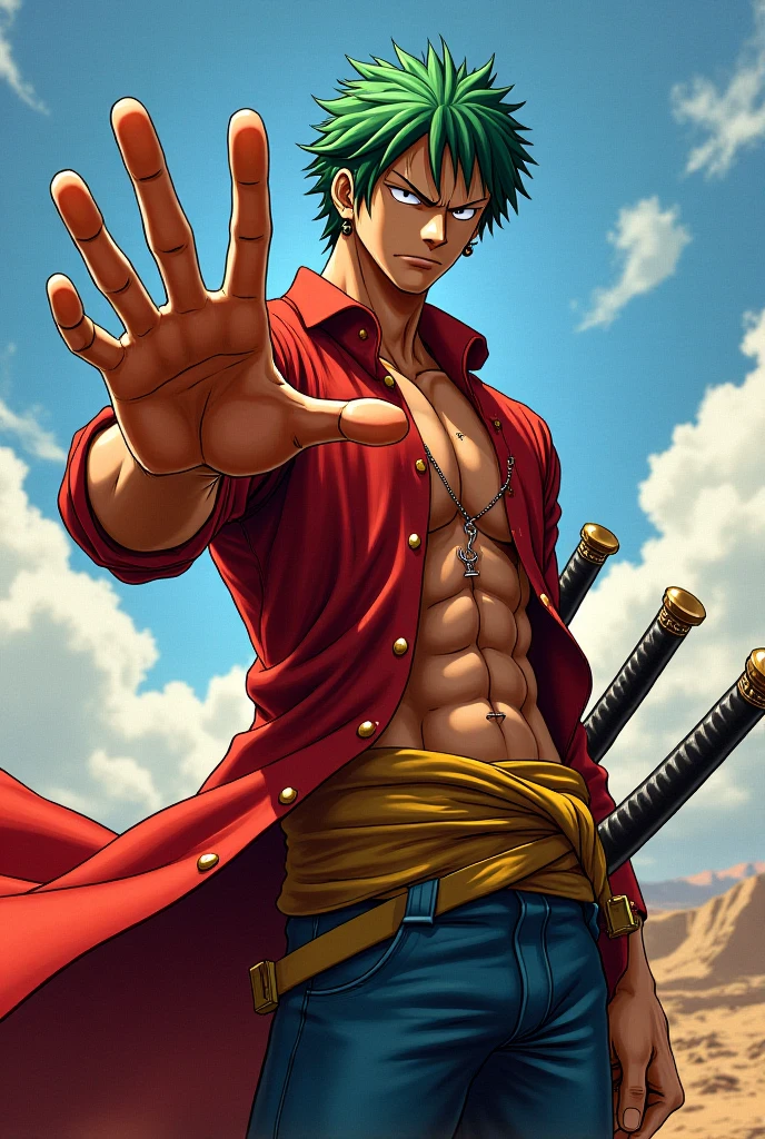 Macaco D. Luffy (one piece) Samurai with incredible details, thematic, rosto detalhado, armadura samurai.