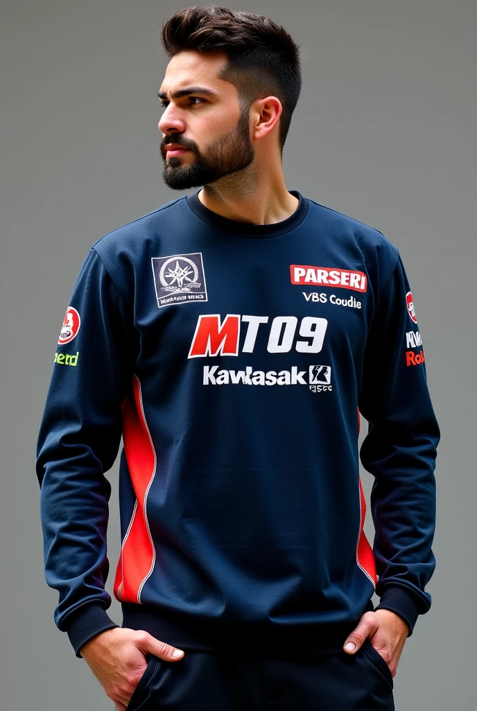 Create a cycling jersey and put the name of team the name of the team is consistent kumalas 