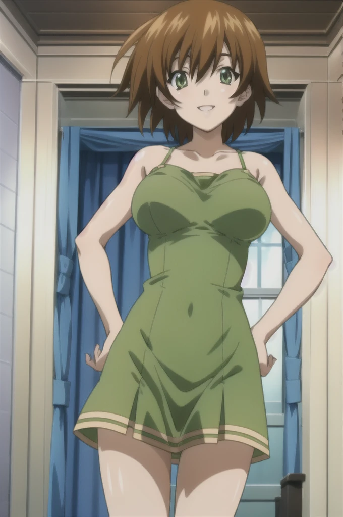 (A superb exquisite haruhi suzumiya), (haruhi suzumiya:1.5), brown eyes, brown hair, natural straight hair, hairband, ribbon, straight bangs, solo, nature, extremely delicate, straight facial features, peerless beautiful girl, soft, (sensual face), ((ecchi face)), dreamy quality, exaggerated facial features, solid color, frank holly, delicate face, bright lips, slender waist, soft curves, real light and shadow, super fine, 4k, natural moving, Ultra high resolution, (masterpiece:1.2, best quality), (finely detailed beautiful eyes: 1.2), (beautiful detailed face), sexy nude model, sexy pose, (large chest), (Perfect Body Proportions), (bedroom), Mekosuji, Spread your legs a little and show off your crotch,