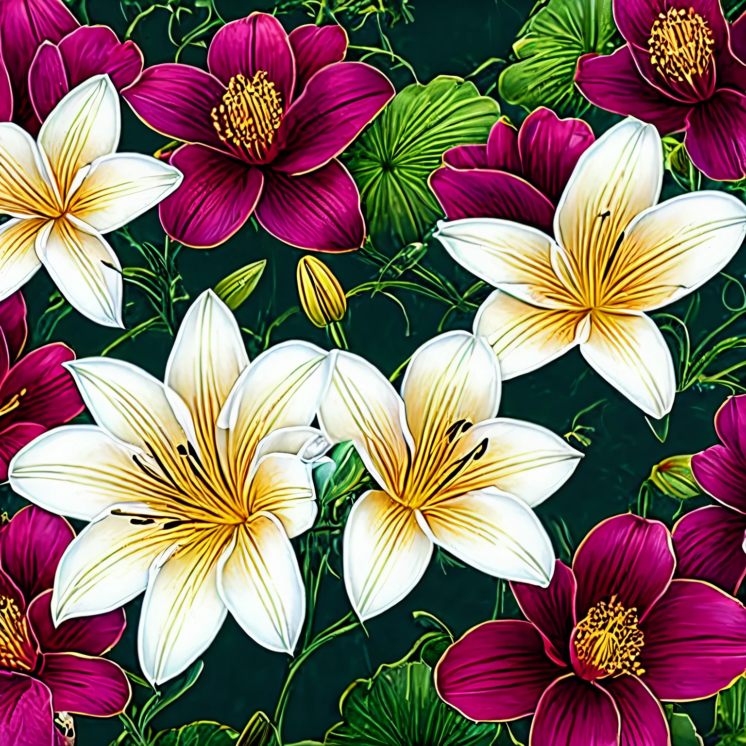 Illustration of a lily