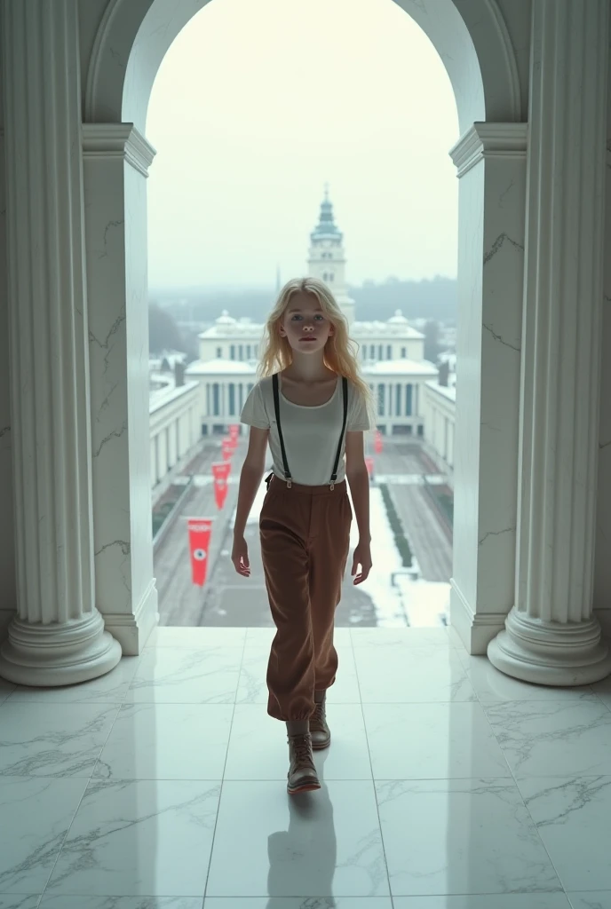 dollylittle <lora:DollyLittle_v1.1:1> , <lora:add_detail:0.8> epic character composition, by ilya kuvshinov, alessio albi, nina masic, sharp focus, natural lighting, subsurface scattering, f2, 35mm, film grain,matte skin, pores, colors, hyperdetailed, hyperrealistic, confident, certain, poise, conviction, faith, boldness, looking at camera, ( A midi skirt with a high neckline, complemented by a coordinating fitted jacket. :1.2), (close-up), detailed shoulders, detailed arms, detailed face, detailed neck, detailed eyes, detailed pupils, detailed lips, penny loafers, In the heart of an urban rooftop garden, the photographer orchestrates an upper body portrait, seamlessly blending the model with the lush greenery and cityscape. The expressive gaze resonates with the contrast of nature against the urban backdrop, turning it into a harmonious stage for her allure. Dramatic folds and rich tonal contrasts unfold against the canvas of vibrant foliage, accentuating the model s natural contours. The play of sunlight, filtering through leaves and reflecting off glass buildings, imparts a dynamic radiance to the scene. Subtle textures and modern elegance intertwine, creating a visual symphony with the mix of nature and architecture. In the serene simplicity of this elevated oasis, the photographer transforms light into an art form. The model seamlessly integrates into the garden s dance, each fold and highlight contributing to a composition that captures not only the visual but also the tactile essence of the moment. This photograph becomes a conduit for emotion, inviting the viewer to feel the breeze, hear the city hum, and envision the embrace of opulence within the contemporary juxtaposition. The photographer s skill transforms the interaction between the model and the rooftop garden into a poetic harmony, leaving an indelible mark on the senses.
