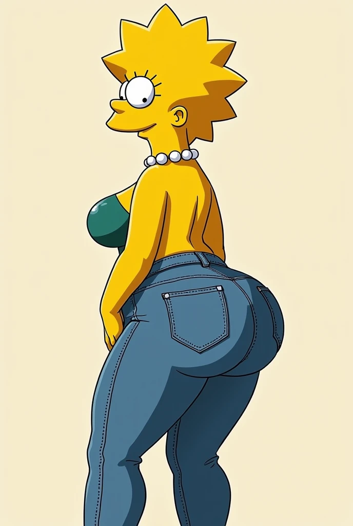 score_8, score_9, BREAK, 1 girl, Alone, Maggie, yellow skin,hair bow, outdoor, adorable, natural lighting, , bottomless, spread pussyy, vagina, from behind, legs open, again, crouched, squatting,, chibi , nude , Ahegao, viendo al espectador