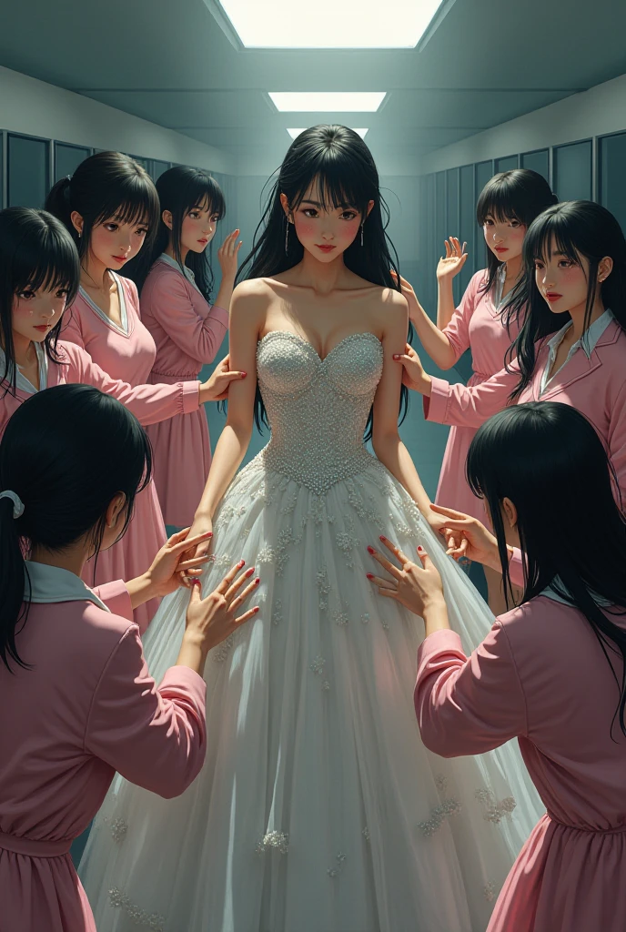 Asian teenage boy bride gown thong embarrassment anime,forced spanking slapping back view struggling over bed ,two maids short aprons thongs transparent undies grab  , back view, hand spanking slapping ass groping aggressive 
Strapon, in bathroom black man holding whip