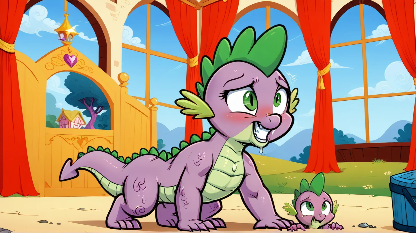 Spike the dragon big ass and big bulge in dress