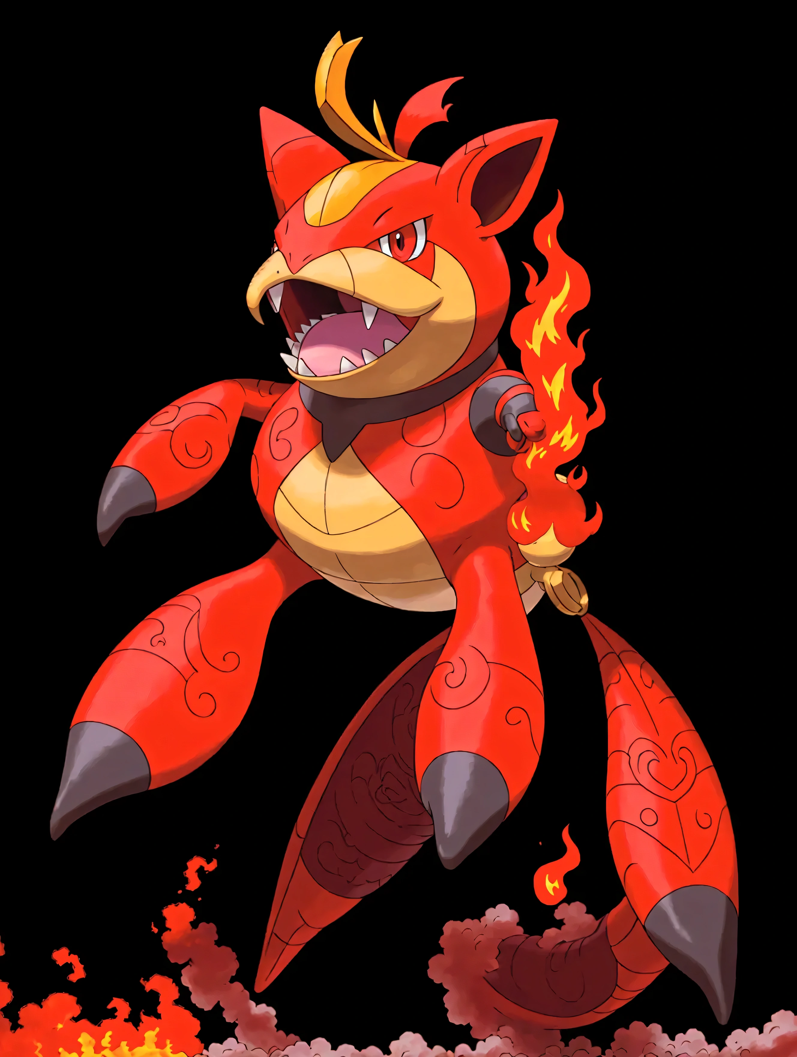 Fuecoco, type of fire, red pokemon