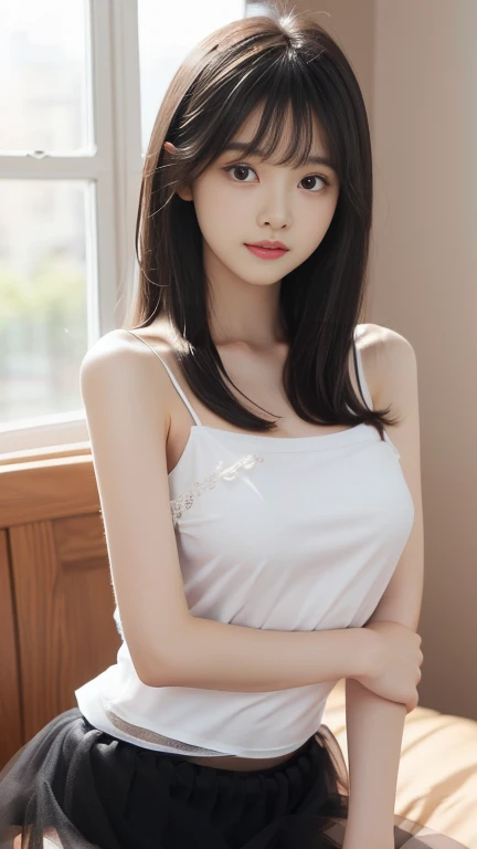 disorganized, RAW photo, very delicate and beautiful, masterpiece, highest quality, ultra high resolution, 32K, surreal, super detailed, perfect ???????, perfect figure, super dense skin, Highly detailed CG 8k wallpaper, 20&#39;s, very slim body, tight waist, very small head, very small face, delicate facial features, tearful mole, earrings, thin legs, (very huge round breasts:1.2), (full body shot:1.1), 1 girl, short hair, (wavy hair:1.2), (wet clothes:1.1), white shirt, pencil skirt, spread your legs, 