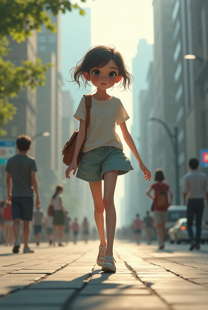 9 foot tall giant 11 year old girl with short small vehicles