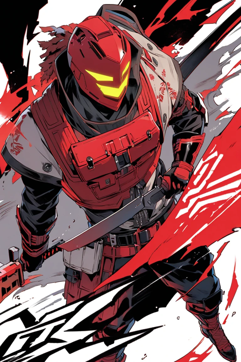 A medieval knight a soldier in his red and black armor with a cervical helmet helmet ponytail completely covered by the armor with a dark helmet that hides his face a dark knight in a dark castle of black rocks dark colors he is wearing black and dark armor and elegant as an attractive villain is wearing dark medieval black armor Use dark shades The image has to portray the essence of a villain with dragon clothes the essence of fire she is inspired by the volcanoes her dark essence through a medieval RPG art concept art medieval art art illustration rpg he is young and handsome a villain with an impressive beauty like that of a seductive vampire a villain smile villain with a soft look red and black armor cervical helmet a dramatic pose dramatic pose of villain striking pose cervical helmet