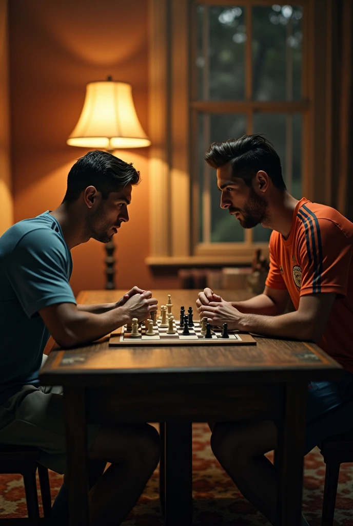 4 handsome men playing checkers in a cowboy bar some shirtless and others wearing one and a handsome young man standing next to them watching them play