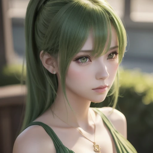 ((((Hyper realistic,high detailed quality)))),(((lynn minmay)))alone, whole body,earrings, eyelash, shackles,, (((lynn minmay))),(playa,(palm),crew,(green shirt), Floral,pink lips),Sexy and exciting smile,, (shiny skin:1.05),(blush:0.9),(dents in the skin:1.15),realist, ((Masterpiece, of the highest quality, high resolution,unstructured, (Perfect face:1.1), (sharp focus:1.1),, Trends with ArtStation, trend on CGsociety, Complex, high detail, sharp focus, dramatic)).