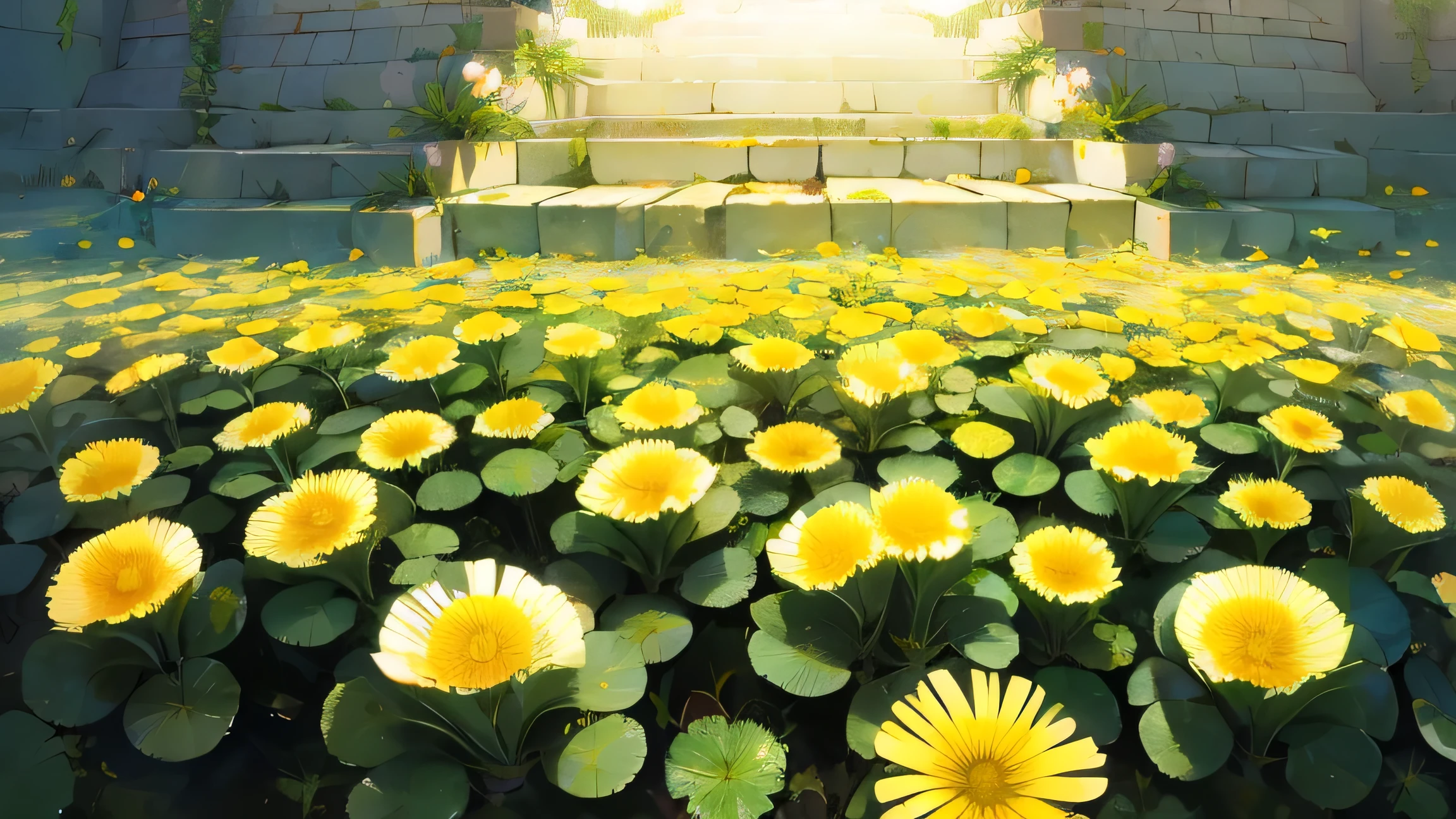  masterpiece,  best quality, (Globeflower :1.25),   tectonic cubism ,  broken landscape ,  earthquake epicenter ,   fault line partition  ,