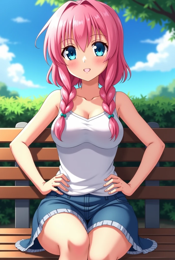 (masterpiece, best quality, detailed), 1girl, solo, outdoors, forest, nature, grass, tree, sunlight, light rays, flower, leaf, smile, squatting,
tenjou utena, suspenders, midriff, denim shorts, short shorts, yellow shirt, sleeveless, crop top <lora:TenjouUtenaV2_2-000006:1> <lora:more_details:0.4>