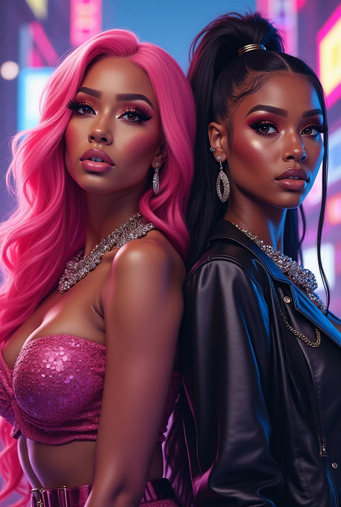 une femme noire , dressed ,assise dans un salon de coiffure et se fait lisser les cheveux ,short straightened hair, smooth hair, hair straighteners , hair straightening products ,hair straightener next to it , smooth hair